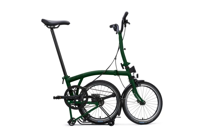 Brompton C Line 12-speed SuperRoll+ Mid Bar 2027 Folding Bike - Racing Green-2