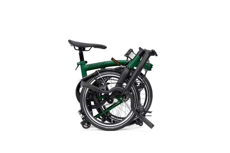 Brompton P Line 4-speed Mid Bar 2027 Folding Bike - Racing Green-3