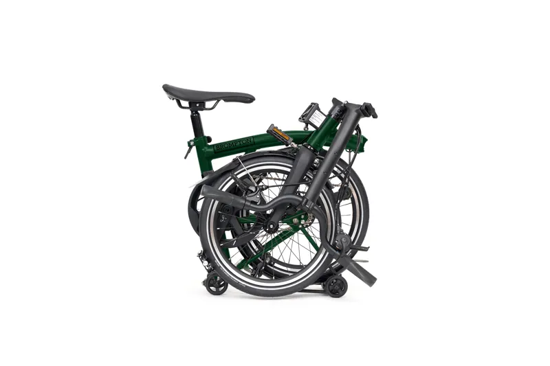 Brompton P Line 12-speed SuperRoll+ Mid Bar 2027 Folding Bike - Racing Green-3
