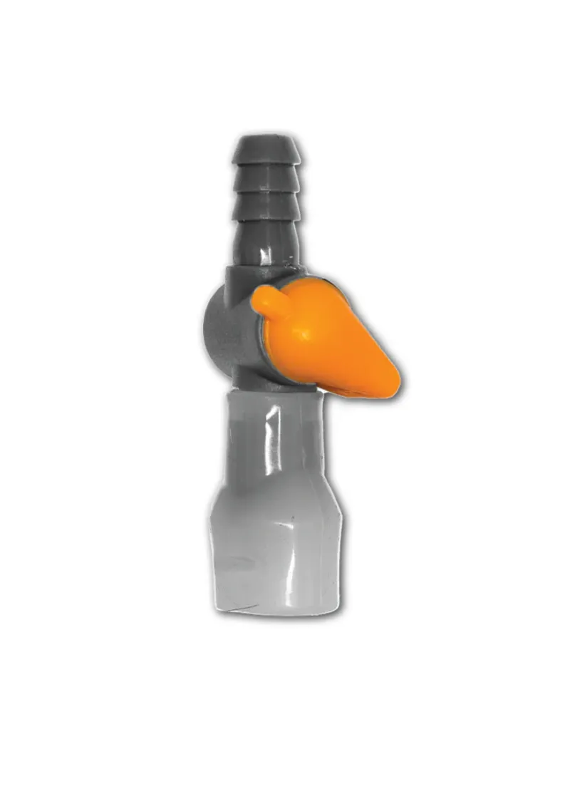 Albek Spare Bite Valve and Straight Tap - Grey/Orange