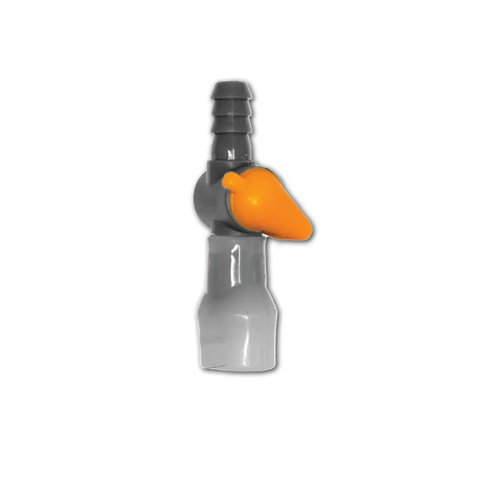 uPRISE Bikes Albek Spare Bite Valve and Straight Tap - Grey/Orange | Price match, 365 day returns, 18-Month Warranty, Finance Available & Free UK Delivery