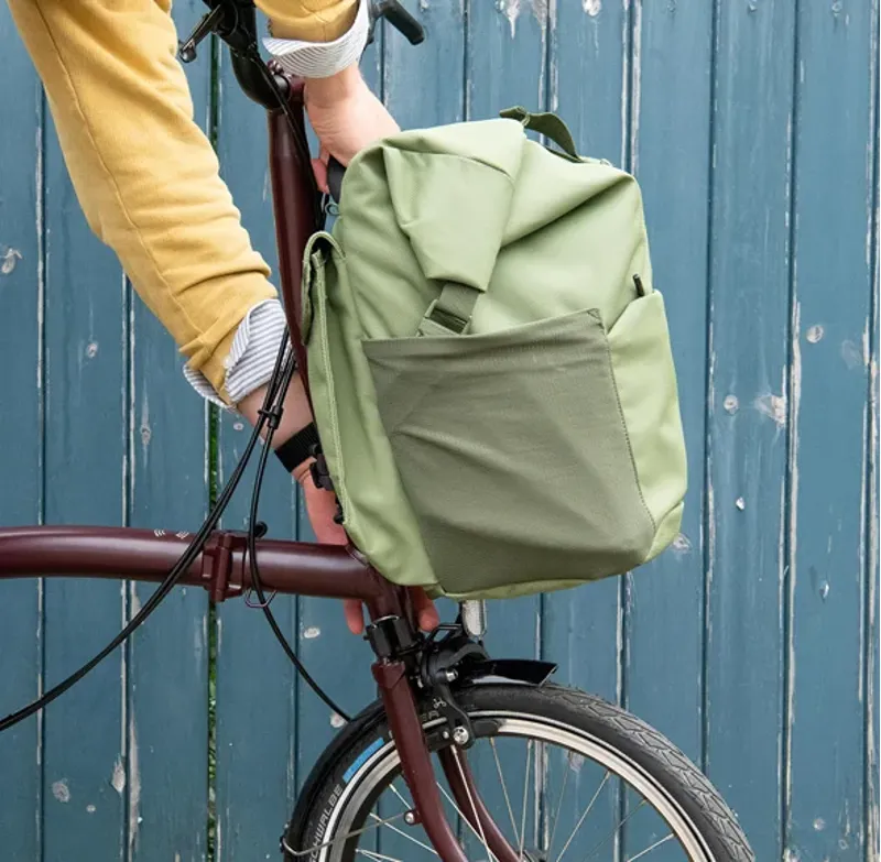 Brompton Rolltop Bag - Large - Olive Green-5