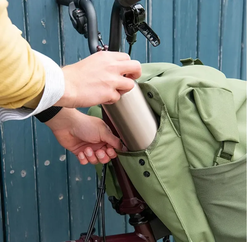 Brompton Rolltop Bag - Large - Olive Green-7