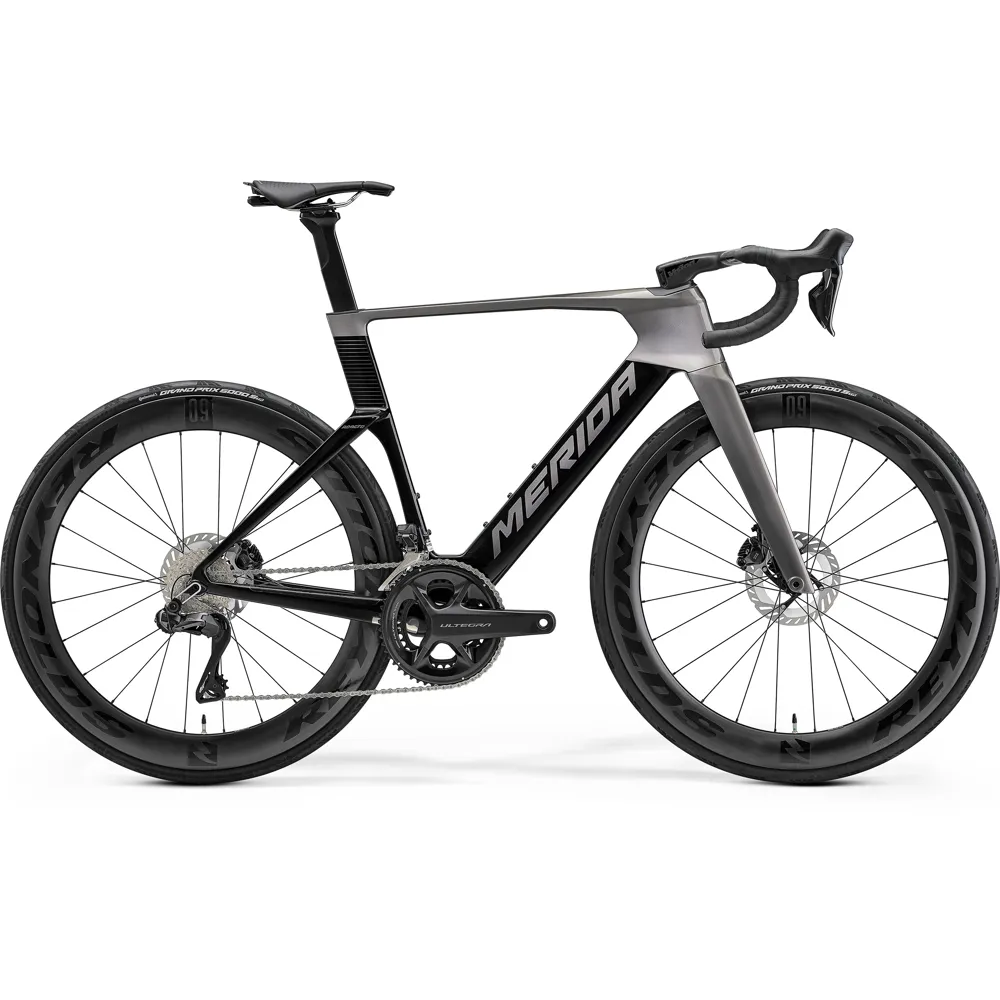 uPRISE Bikes Merida Reacto 8000 2027 Carbon Aero Road Bike - Slate Grey/Black | Price match, 365 day returns, 18-Month Warranty, Finance Available & Free UK Delivery