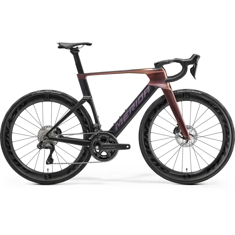 Merida Reacto 8000 2027 Carbon Aero Road Bike - Rainbow Purple