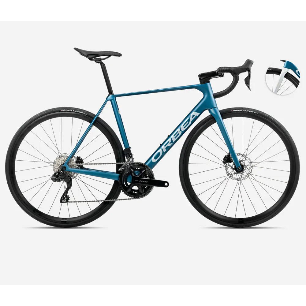 uPRISE Bikes Orbea Orca M30i 2025 Carbon Road Bike - Slate Blue/Silver | Price match, 365 day return s, 18-Month Warranty, Finance Available & Free UK Delivery
