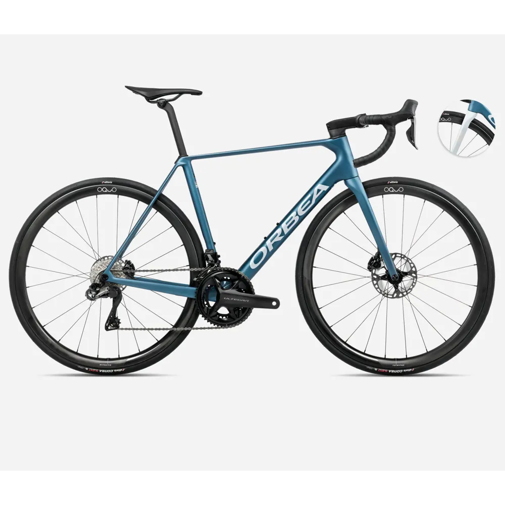 uPRISE Bikes Orbea Orca M20i Team 2025 Carbon Road Bike - Slate Blue/Silver | Price match, 365 day return s, 18-Month Warranty, Finance Available & Free UK Delivery