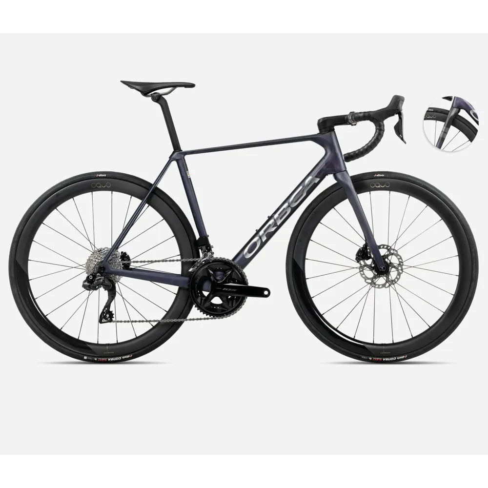 uPRISE Bikes Orbea Orca M30I LTD PWR 2025 Carbon Road Bike - Tanzanite/Raw Carbon | Price match, 365 day return s, 18-Month Warranty, Finance Available & Free UK Delivery
