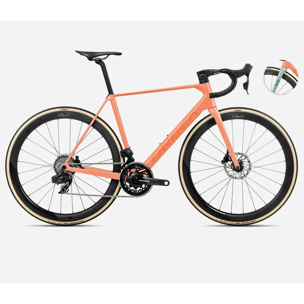 uPRISE Bikes Orbea Orca M21 eLTD PWR 2025 Carbon Road Bike - Orange Cloud/Blue | Price match, 365 day return s, 18-Month Warranty, Finance Available & Free UK Delivery