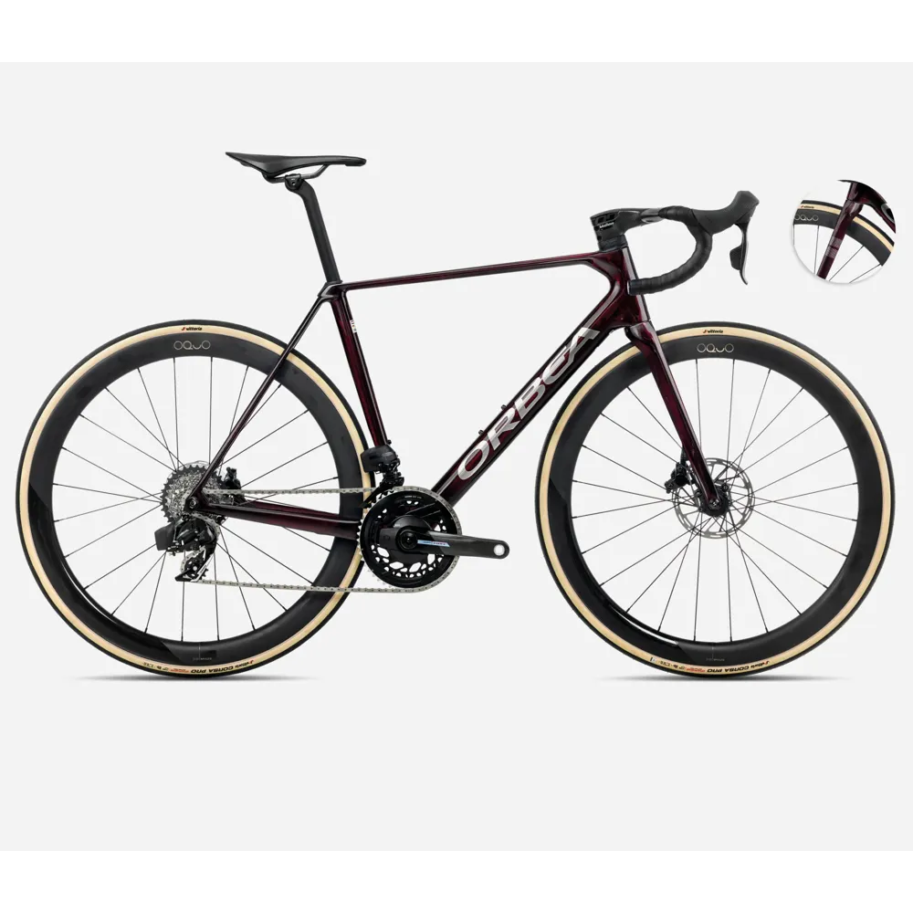 uPRISE Bikes Orbea Orca M21 eLTD PWR 2025 Carbon Road Bike - Wine Red/Titanium | Price match, 365 day return s, 18-Month Warranty, Finance Available & Free UK Delivery