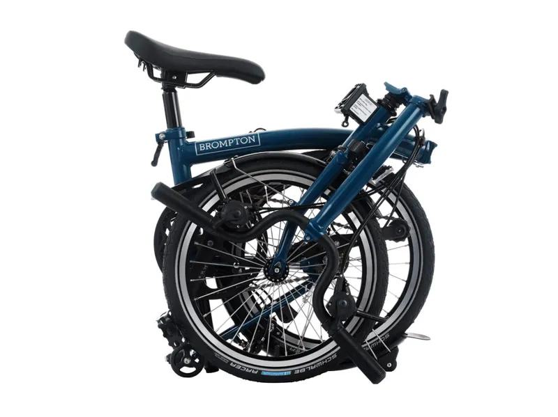 Brompton S12L C Line 12 Speed 2025 Folding Bike - Ocean Blue