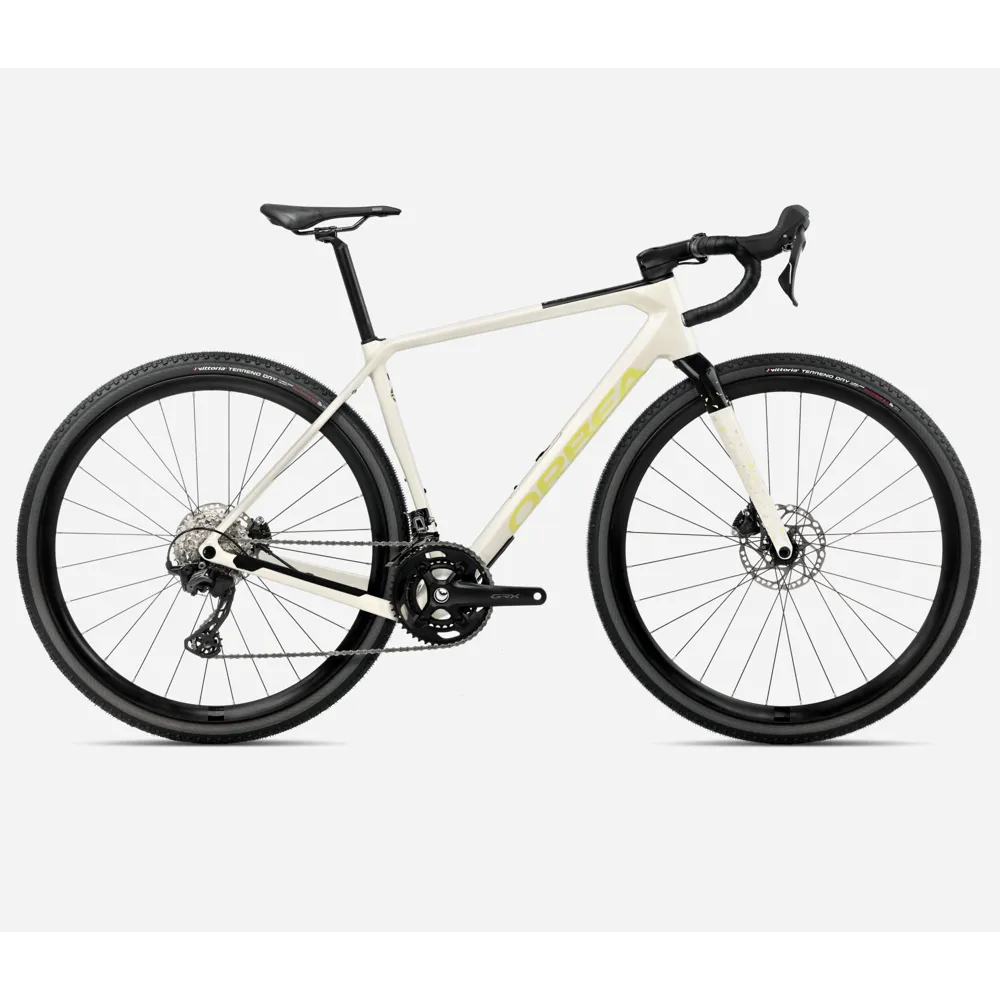 uPRISE Bikes Orbea Terra M30 Team 2025 Gravel Road Bike - Ivory White/Spicy Lime | Price match, 365 day return s, 18-Month Warranty, Finance Available & Free UK Delivery