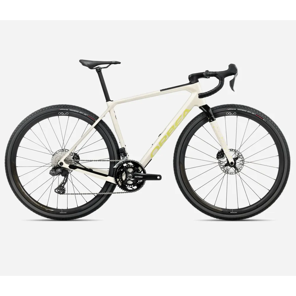 uPRISE Bikes Orbea Terra M20i Team 2025 Gravel Road Bike - Ivory White/Spicy Lime | Price match, 365 day return s, 18-Month Warranty, Finance Available & Free UK Delivery
