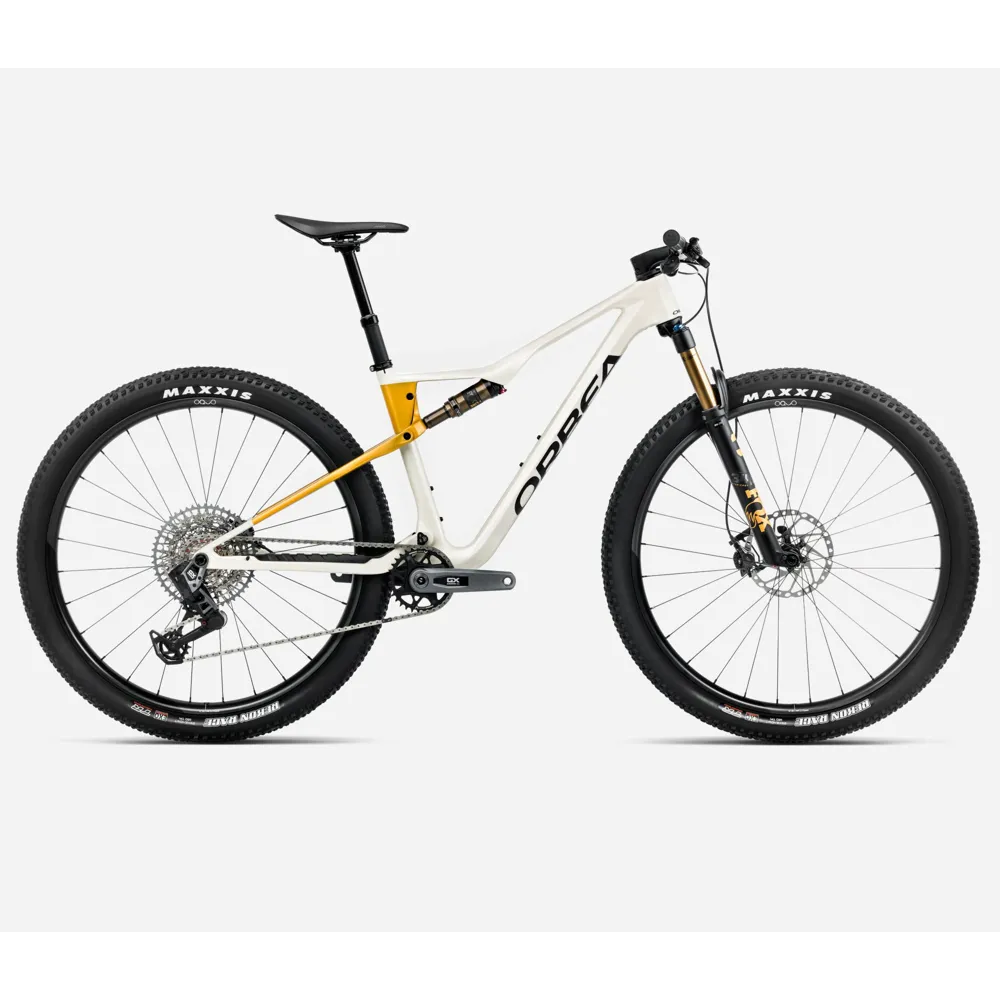 uPRISE Bikes Orbea Oiz M10 AXS 29er 2025 Full Suspension MTB - Ivory White/Bumblebee | Price match, 365 day return s, 18-Month Warranty, Finance Available & Free UK Delivery