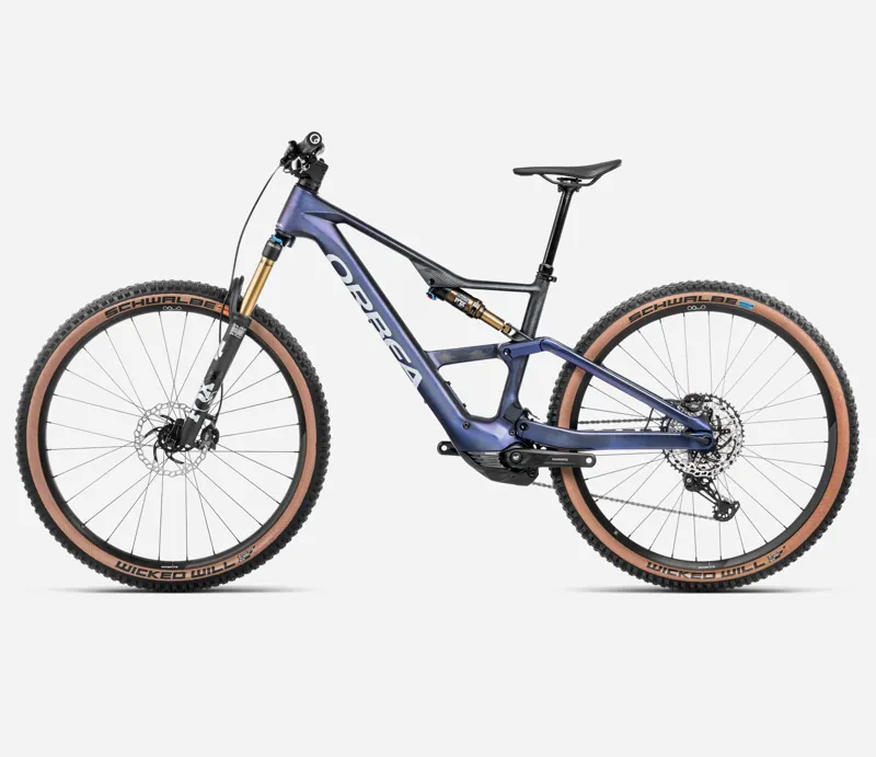 Orbea Rise SL M10 420Wh 2025 Full Suspension Electric MTB - Tanzanite-1