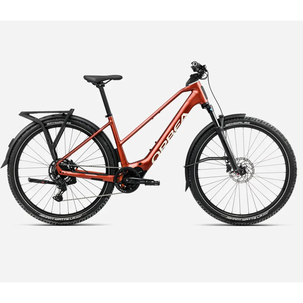 uPRISE Bikes Orbea Kemen Adv 30 Mid 2025 Electric Hybrid Bike -Mars Red/Ivory White | Price match, 365 day return s, 18-Month Warranty, Finance Available & Free UK Delivery
