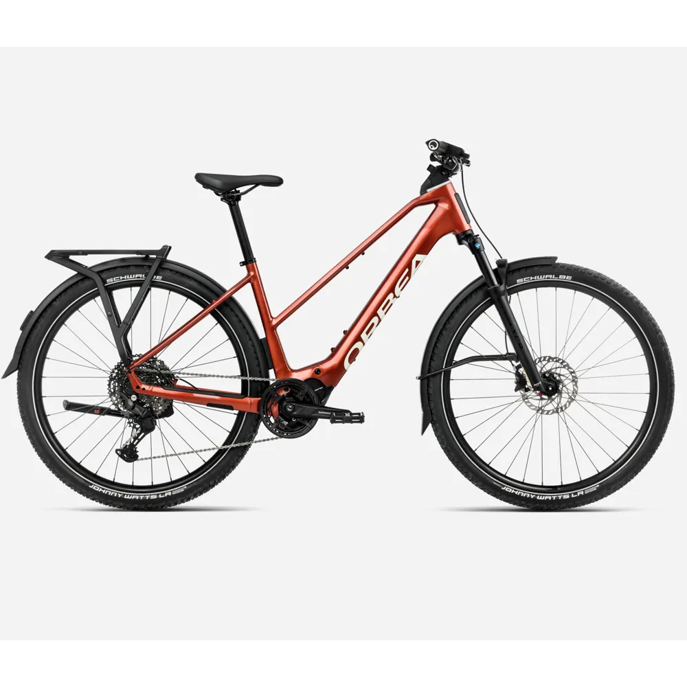 uPRISE Bikes Orbea Kemen Adv 20 Mid 2025 Electric Hybrid Bike - Mars Red/Ivory White | Price match, 365 day return s, 18-Month Warranty, Finance Available & Free UK Delivery