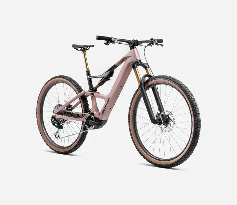 Orbea Rise SL M10 420w 2025 Electric MTB - Desert Rose/Carbon Raw-2