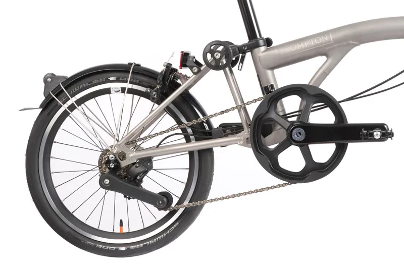 Brompton T Line 4 Speed Low Bar 2026 Folding Bike - Blasted Titanium-4