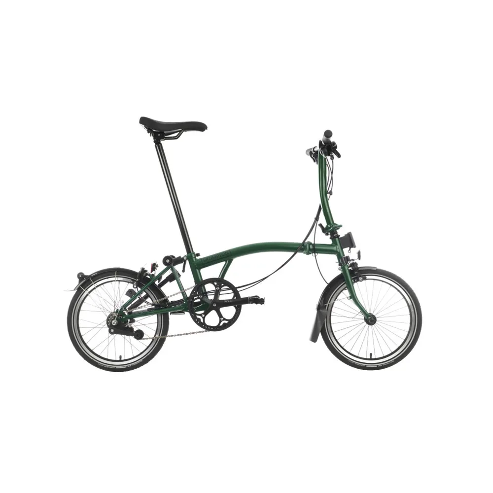 uPRISE Bikes Brompton S6L Low Bar C Line Explore 2025 Folding Bike - Racing Green | Price match, 365 day return s, 18-Month Warranty, Finance Available & Free UK Delivery
