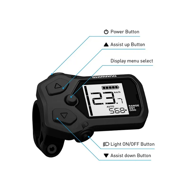 Shimano SC-EN500 STEPS 22.2 mm Clamp Info Display Cycle Computer-2