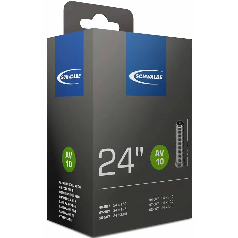 uPRISE Bikes Schwalbe SV10 Presta Inner Tube - 24 X 1.50-2. 50 40mm | Price match, 365 day returns, 18-Month Warranty, Finance Available & Free UK Delivery