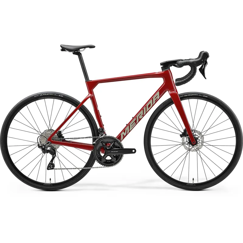 Merida Scultura 4000 2025 Carbon Road Bike Heritage Red Grey