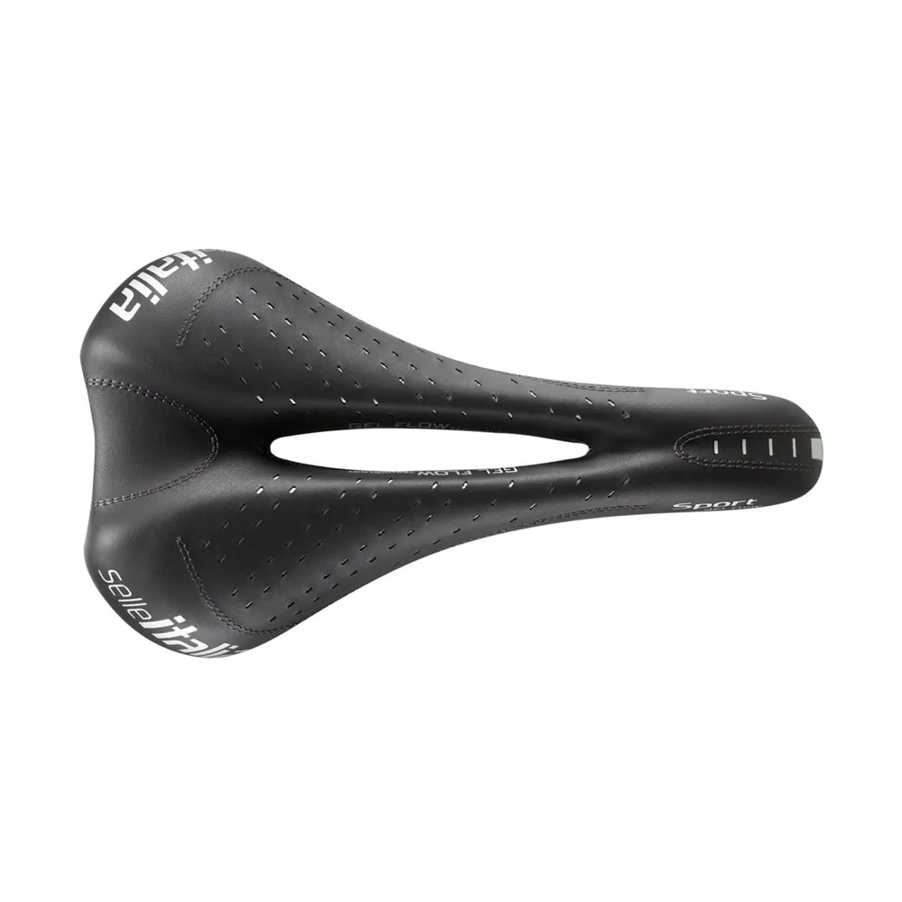 uPRISE Bikes Selle Italia Sport Gel Saddle - Black | Price match, 365 day returns, 18-Month Warranty, Finance Available & Free UK Delivery