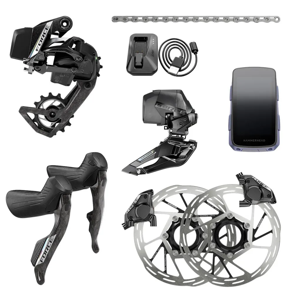 uPRISE Bikes Sram Force AXS 2X E1 Electr Hrd Groupset including HammerHead Karoo | Price match, 365 day return s, 18-Month Warranty, Finance Available & Free UK Delivery