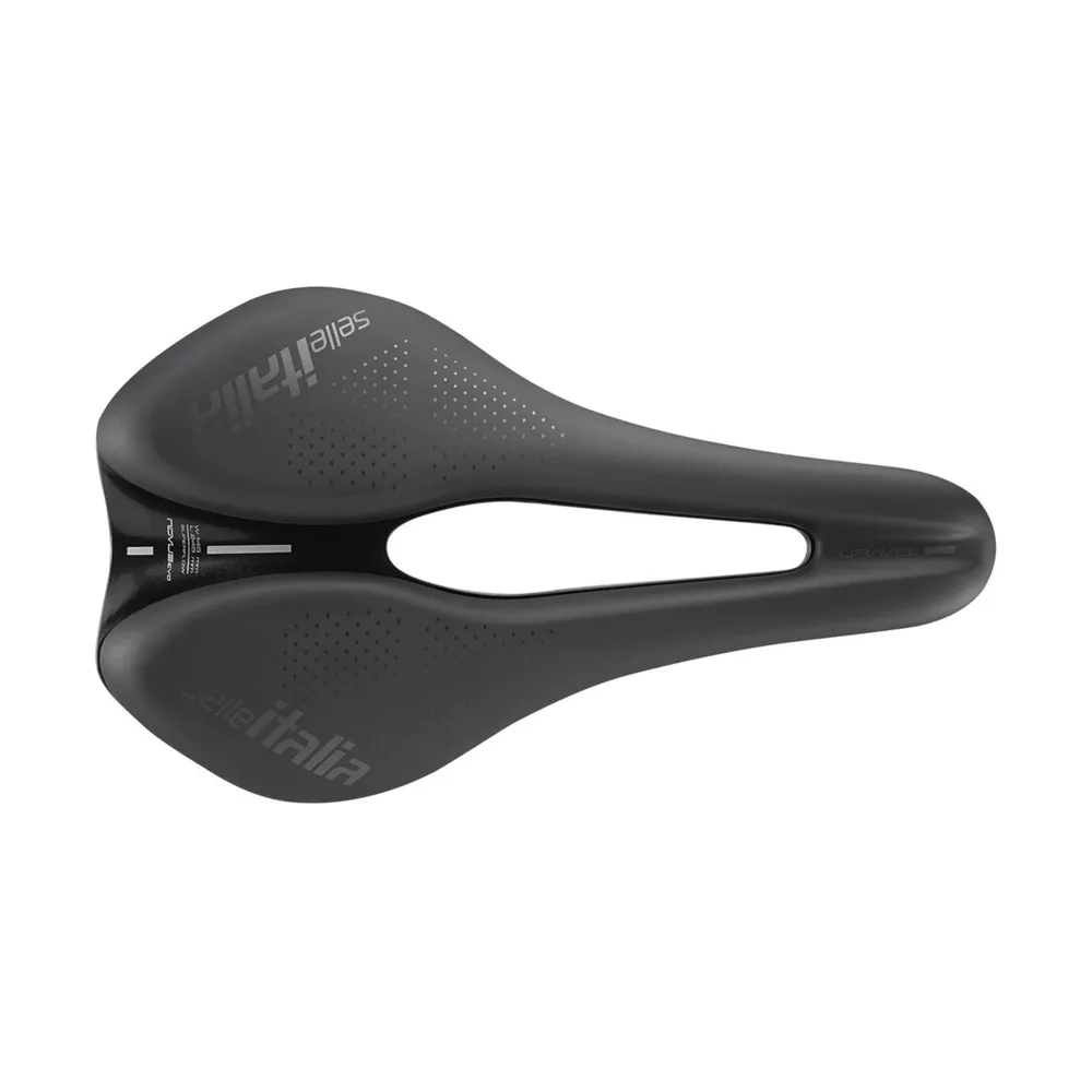 uPRISE Bikes Selle Italia Novus Boost Evo TM Superflow Gravel Saddle - Black | Price match, 365 day returns, 18-Month Warranty, Finance Available & Free UK Delivery