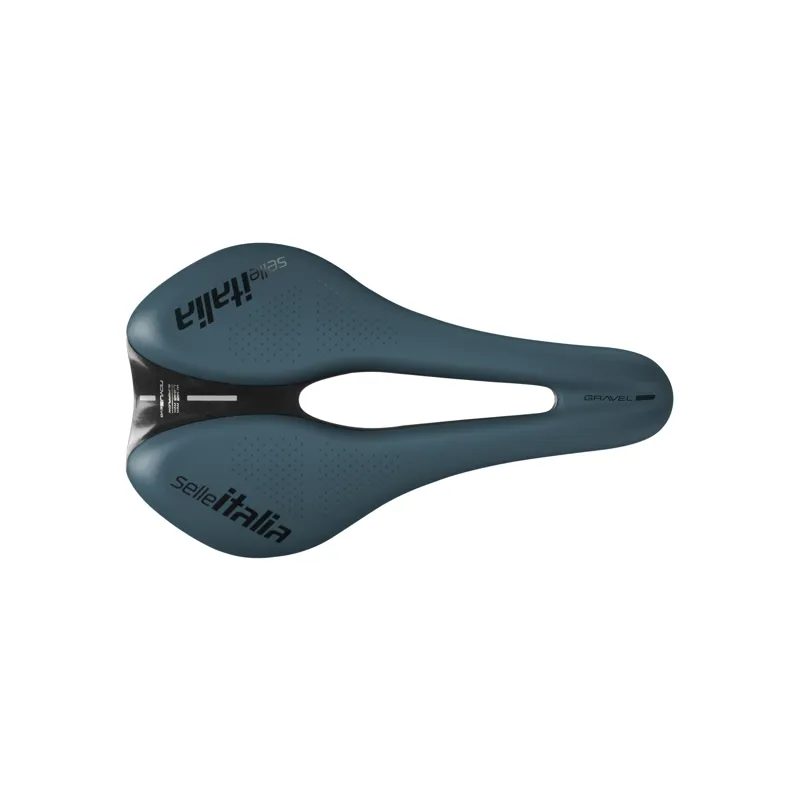 Selle Italia Novus Boost Evo TM Superflow Gravel Saddle - Blue Granite