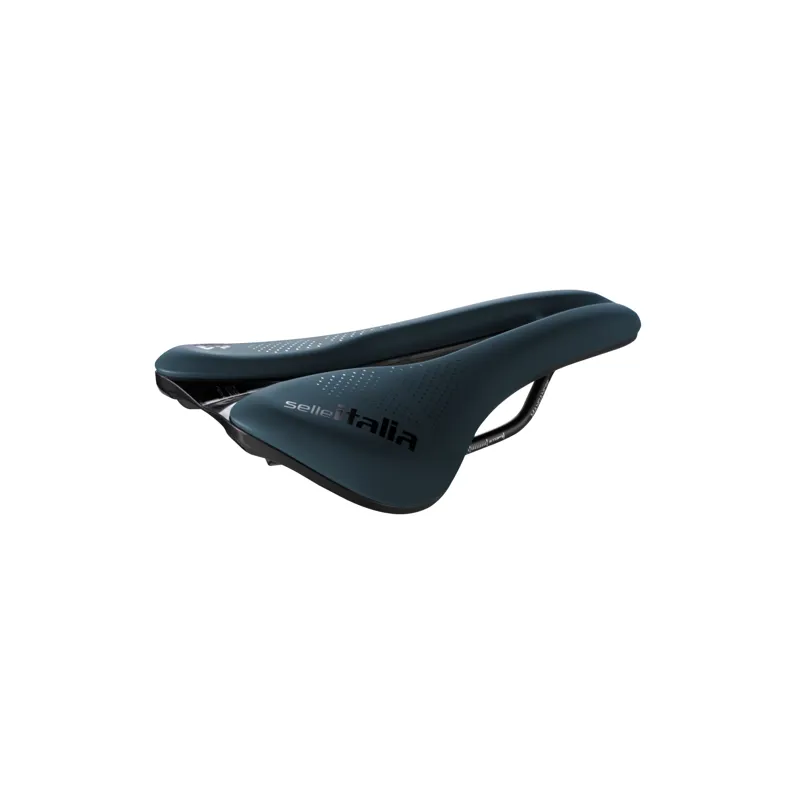 Selle Italia Novus Boost Evo TM Superflow Gravel Saddle - Blue Granite-1