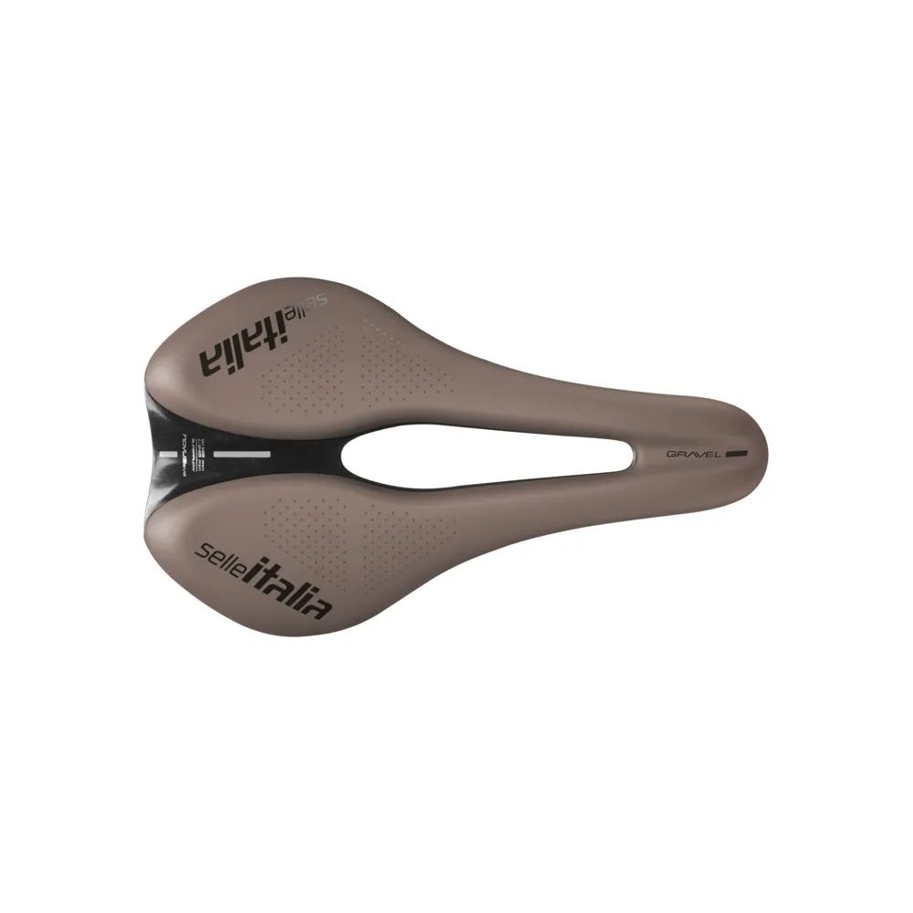 uPRISE Bikes Selle Italia Novus Boost Evo TM Superflow Gravel Saddle - Mud Brown | Price match, 365 day returns, 18-Month Warranty, Finance Available & Free UK Delivery