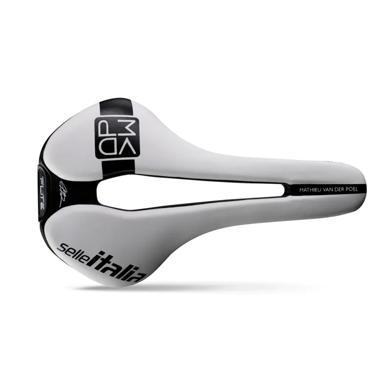 Selle Italia Flite Boost Kit Carbonio Superflow MVDP Edition Saddle - White/Black