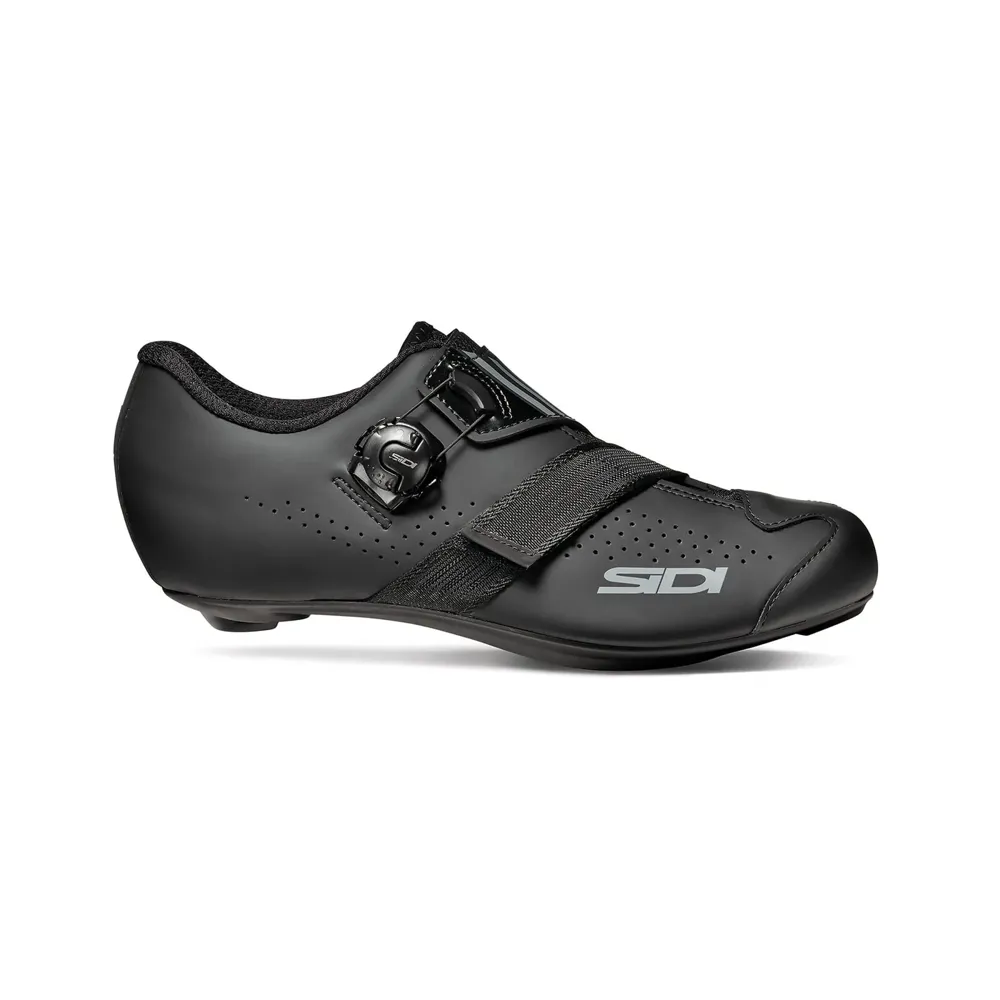 uPRISE Bikes Sidi Prima Mega Fit Road Shoes - Black | Price match, 365 day return s, 18-Month Warranty, Finance Available & Free UK Delivery
