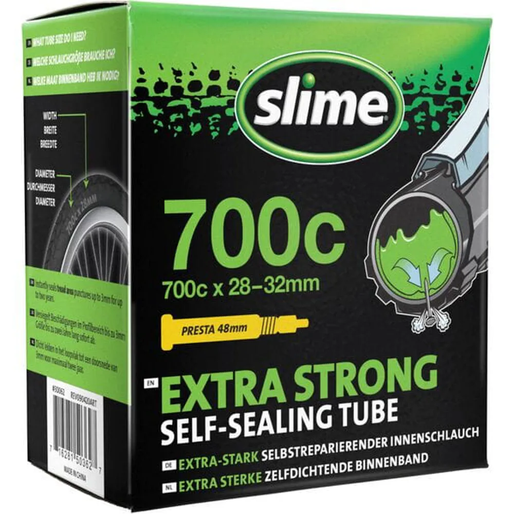 uPRISE Bikes Slime Pre-Filled Self Healing Inner Tube - 700 x 28-32c - Presta | Price match, 365 day return s, 18-Month Warranty, Finance Available & Free UK Delivery