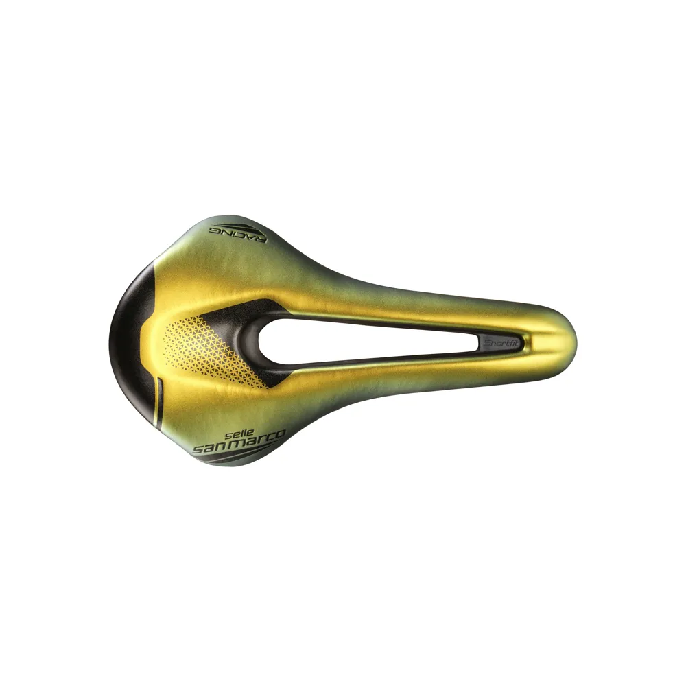 uPRISE Bikes Selle San Marco Shortfit 2.0 Racing Saddle - Iridescent Gold | Price match, 365 day returns, 18-Month Warranty, Finance Available & Free UK Delivery