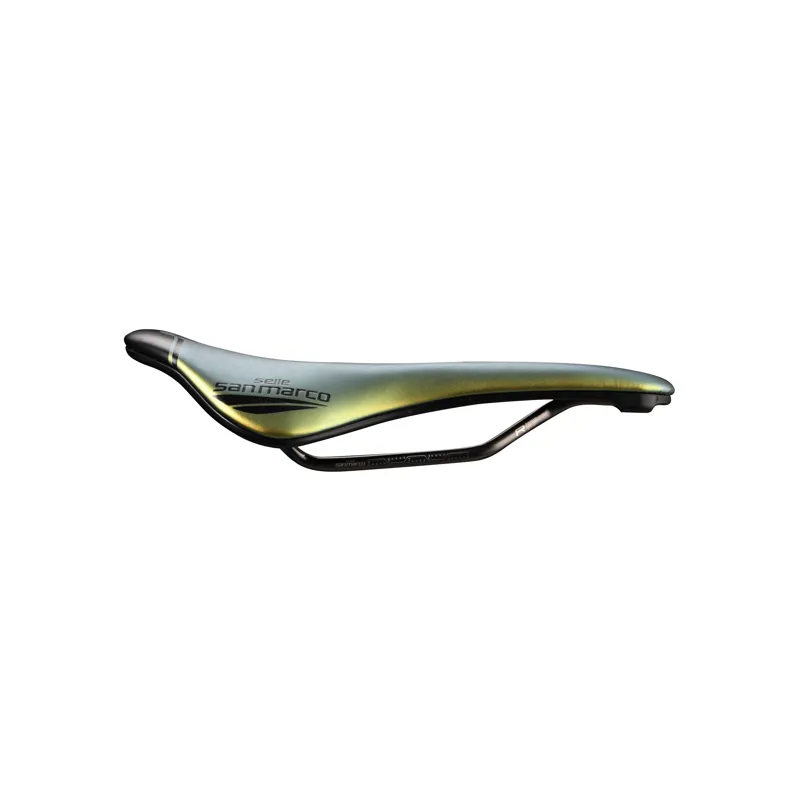 Selle San Marco Shortfit 2.0 Racing Saddle - Iridescent Gold-1