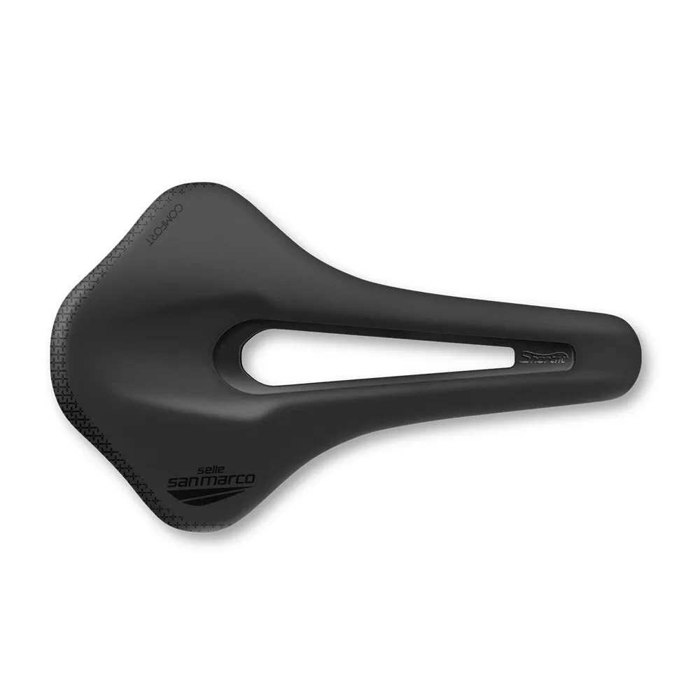 uPRISE Bikes Selle San Marco Shortfit 2.0 Comfort Dynamic Saddle - Black | Price match, 365 day returns, 18-Month Warranty, Finance Available & Free UK Delivery