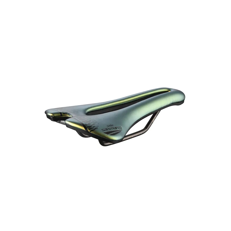 Selle San Marco Aspide Short Racing Saddle - Iridescent Gold-2