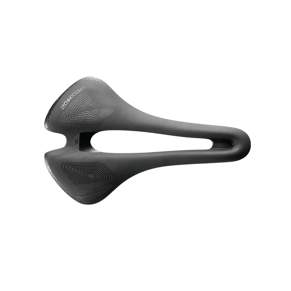 uPRISE Bikes Selle San Marco Aspide Short Supercomfort Racing Saddle - Black | Price match, 365 day returns, 18-Month Warranty, Finance Available & Free UK Delivery