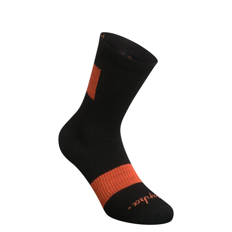 Rapha Trail Socks - Black/Orange-1