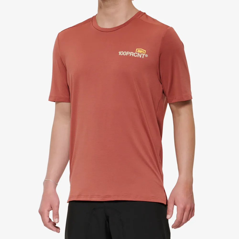 uPRISE Bikes 100 Percent Airmatic Men's Short Sleeve Jersey - Cardinal | Price match, 365 day return s, 18-Month Warranty, Finance Available & Free UK Delivery
