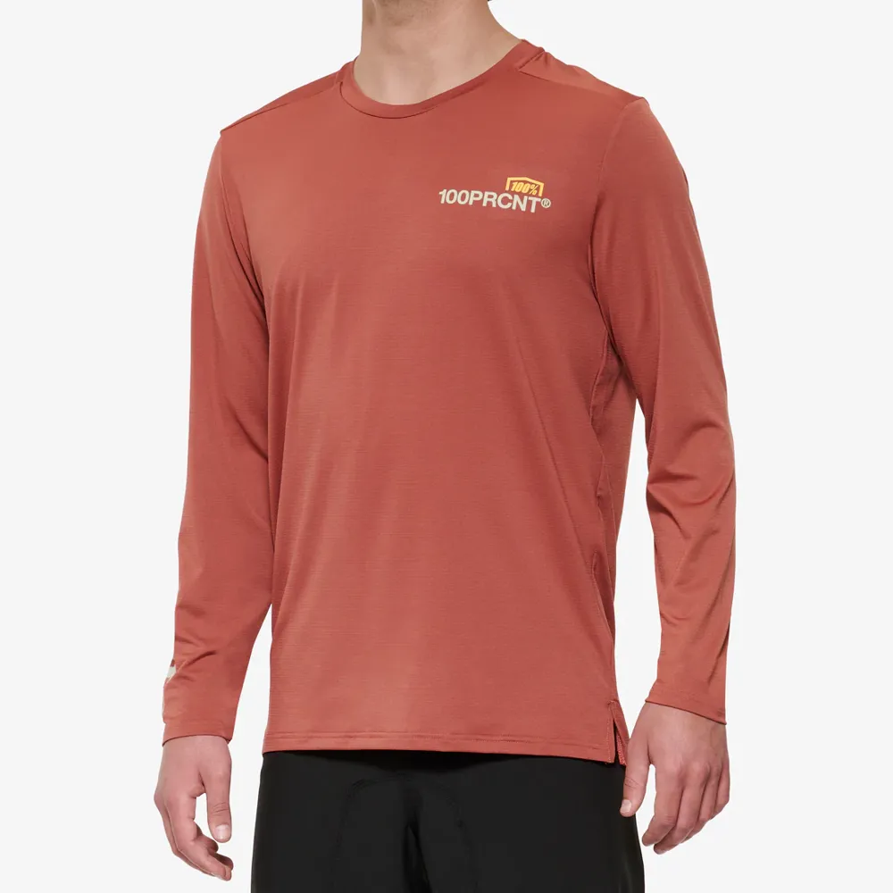uPRISE Bikes 100 Percent Airmatic Men's Long Sleeve Jersey - Cardinal | Price match, 365 day return s, 18-Month Warranty, Finance Available & Free UK Delivery