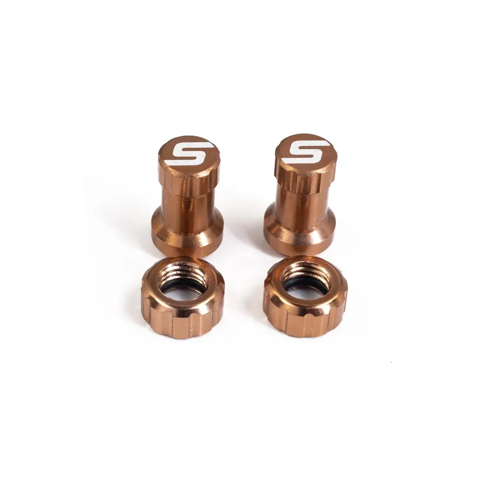 uPRISE Bikes Stans No Tubes Tubeless Valve Colour Kit - Copper | Price match, 365 day return s, 18-Month Warranty, Finance Available & Free UK Delivery