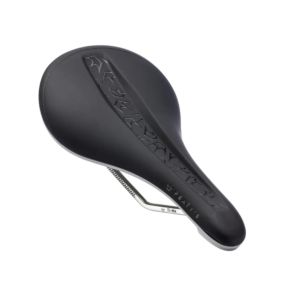 uPRISE Bikes Peaty's Monarch Ti-MX Rail/Nylon Base MTB Saddle - Slate Grey | Price match, 365 day returns, 18-Month Warranty, Finance Available & Free UK Delivery