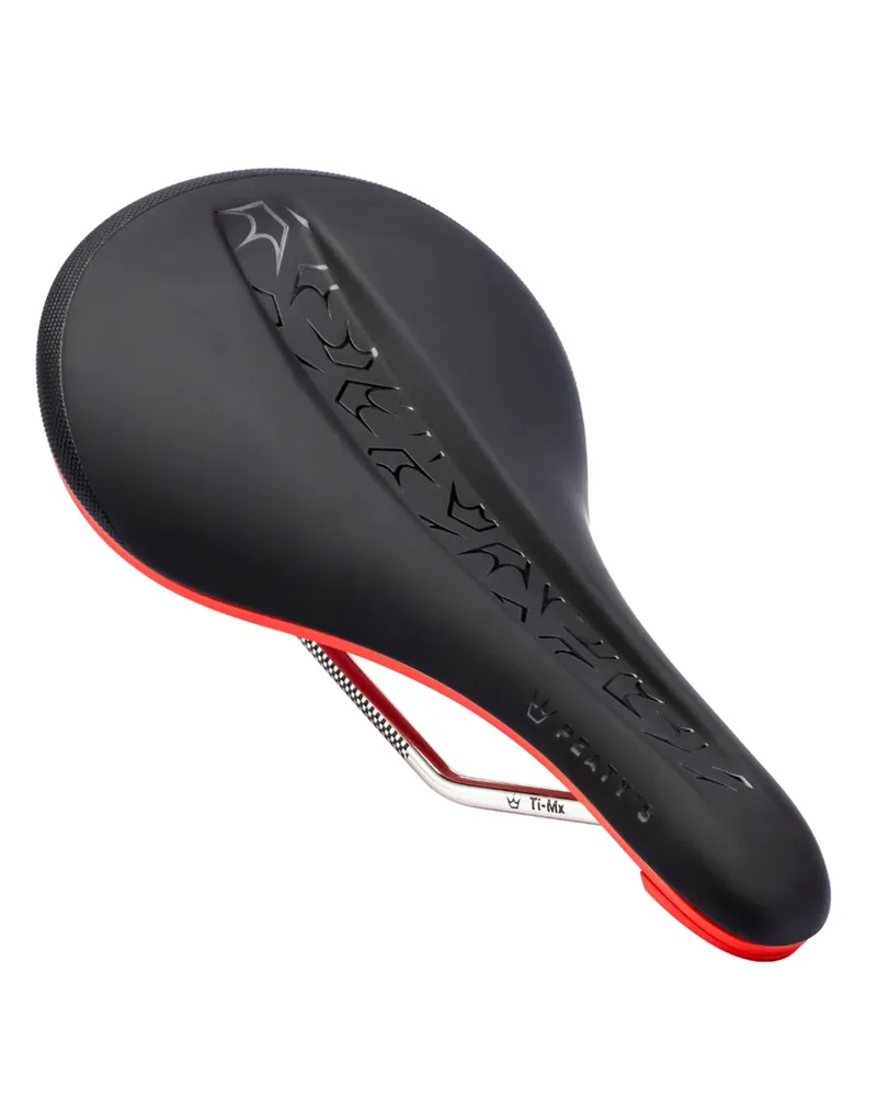 Peaty's Monarch Ti-MX Rail/Nylon Base MTB Saddle - Red