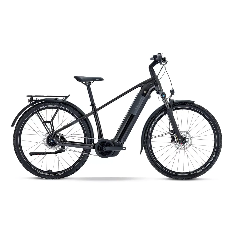 uPRISE Bikes Raleigh Novus Hub Gear Crossbar 600wh 2026 Electric Hybrid Bike - Onyx Black | Price match, 365 day returns, 18-Month Warranty, Finance Available & Free UK Delivery
