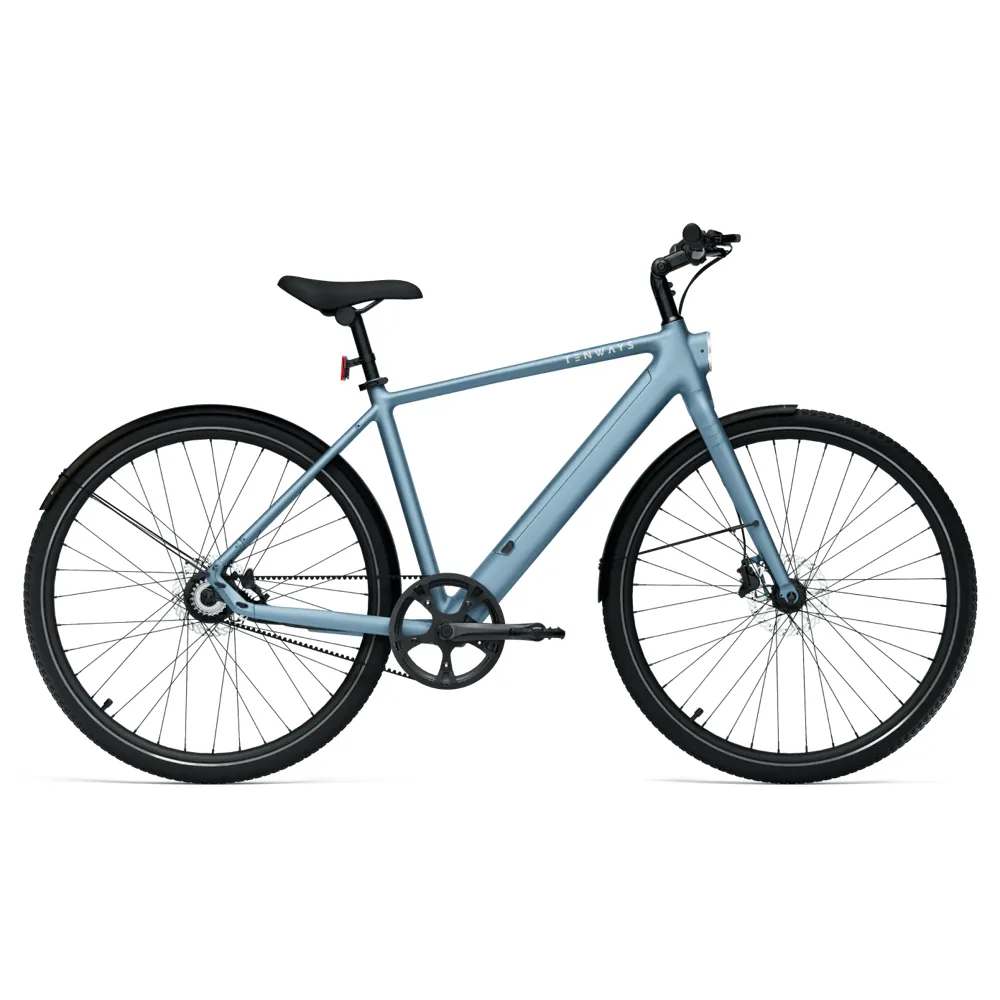 uPRISE Bikes Tenways CGO600 Pro 2025 Electric Hybrid Bike  - Sky Blue | Price match, 365 day return s, 18-Month Warranty, Finance Available & Free UK Delivery