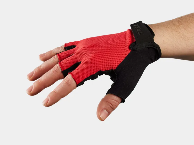 Trek Solstice Gel Short Finger Cycling Gloves -Viper Red